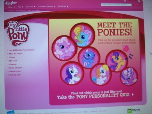 MLP.com Meet the ponies page